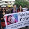 Sonam Kapoor and Sona Mohapatra Protest against rape case with a banner