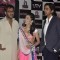 Ajay Devgn, Amrita Rao and Arjun Rampal at Satyagraha movie team during the promotion
