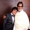 Adesh Shrivastava with Amitabh Bachchan at the Birthday Party