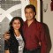 Reena Kapoor with her husband at the get together for Aur Pyar Ho Gaya