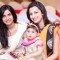 Bhairavi Raichura and Pooja Kanwal with her daughter at Jay Soni's Wedding
