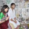 Shreyas and Deepti Talpade perform a pooja at the Opening of Affluence Movies Private Ltd. office