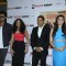 Arjun Kapoor, Alia Bhatt with Chetan Bhagat and his wife at New Cover launch of the book '2states'