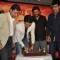 Riteish Deshmukh cutting the cake at the Success Bash for Lai Bhari