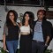 Surveen poses with Shweta and Manav at the Screening of Hate Story 2