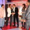 Shakti Kapoor gives Sangram Singh a hug at the India Leadership Conclave