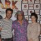 Rajneesh and Mansha poses with Ranjeet at the Trailer Launch of Spark