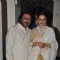 Sanjay Leela Bhansali and Rekha at his party for Mary Kom completion