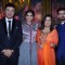Sonam Kapoor and Fawad Khan pose with Anu Malik and Farah Khan