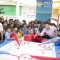 Bhavya Gandhi plays a game of Air Soccer at the Launch of the 10th Planet-Happy Planet with Smilo