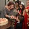 Shama Sikander feeds cake to a kid at her Birthday Bash