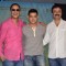 Vidhu Vinod Chopra, Aamir Khan and Rajkumar Hirani at the Second Poster Launch of P.K.