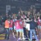 Abhishek Bachchan celebrates his win at the Pro Kabbadi League Semi Finals