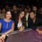 Bipasha Basu poses with Honey Singh and Gauahar Khan on India's Raw Star