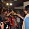 Vivek Oberoi gives prasad to all the photographers