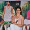 Deepika Padukone gives a sweet smile for the camera at the Press Meet of Finding Fanny in Hyderabad