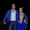 Sudhanshu Pandey with his wife at Nikitan Dheer and Kratika Sengar's Wedding Reception