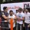 Hrithik Roshan congratulates Dino Morea at the Launch of DM Fitness