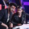 Arjun Kapoor poses with Yo Yo Honey Singh at the Promotions of Finding Fanny on India's Raw Star
