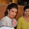 Priyanka Chopra sports a stitched hand gear at the Promotions of Mary Kom at Usha World