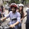 Parineeti and Aditya take a bike ride at the Flag Off of the Daawat-E-Ishq Food Yatra