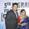 Siddharth Roy Kapoor and Vidya Balan pose for the media at 5th Jagran Film Festival Mumbai