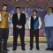Mantra addressing the audience at the Launch of SAB TV's New Show 'Family Antakshari'