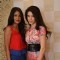 Carol Gracias poses with a friend at Ritika Bharwani's Autumn Winter Collection Launch