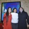 Jaya Lamba poses with friends at her Art Exhibition