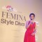 Mugdha Godse addressing the audience at the Femina Style Diva 2014 Curtain Raiser