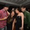 Munisha poses with Shashank Vyas, Vahbbiz Dorabjee and VivianDsena at her Birthday Bash