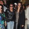 Deepika Padukone and Shah Rukh Khan pose for the media at Airport