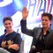 Shah Rukh Khan waves out to his Fans at the Promotions of Happy New Year in Delhi