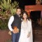 Raj Kundra poses with Shamita Shetty at Sachin Joshi's Diwali Bash
