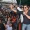 Shahrukh Khan greets his Fans at the theatre