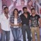 Celebs pose for the media at the Song Launch of Action Jackson