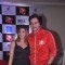 Anurag Sharma poses with a friend at the Jersey Launch of BCL Team Jaipur Raj Joshiley