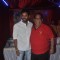 Prabhu Deva poses with Satish Kaushik at the Trailer Launch of Tevar