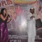 Hrishita Bhatt and Mukesh Tiwari perform an act at the Launch of the Film Zed Plus