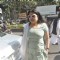 Kiran Juneja was snapped at Ravi Chopra's Funeral
