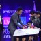 MS Dhoni presents an award to a special child at Positive Health Awards