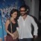 Saif Ali Khan and Kareena Kapoor pose for the media at the Special Screening of Happy Ending