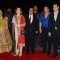 Mukesh and Nita Ambani pose with Arbaaz and Sohail Khan at Arpita Khan's Wedding Reception