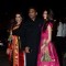 Suniel Shetty poses with wife Mana Shetty and daughter Athiya Shetty at Arpita's Wedding Reception