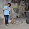 Prasoon Joshi was snapped cleaning the garbage at Swachh Bharat Abhiyan