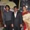 Johny Lever poses with his family at the Wedding Reception of Riddhi Malhotra and Tejas Talwalkar