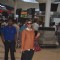 Neha Dhupia poses for the media at Airport