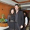 Sunny Leone poses with husband at the Launch of Addiction Deos