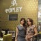 Tanishaa Mukerji poses with a member of Popley Group