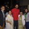 Abhishek Bachchan  poses with guests at Jamnabai Narsee School